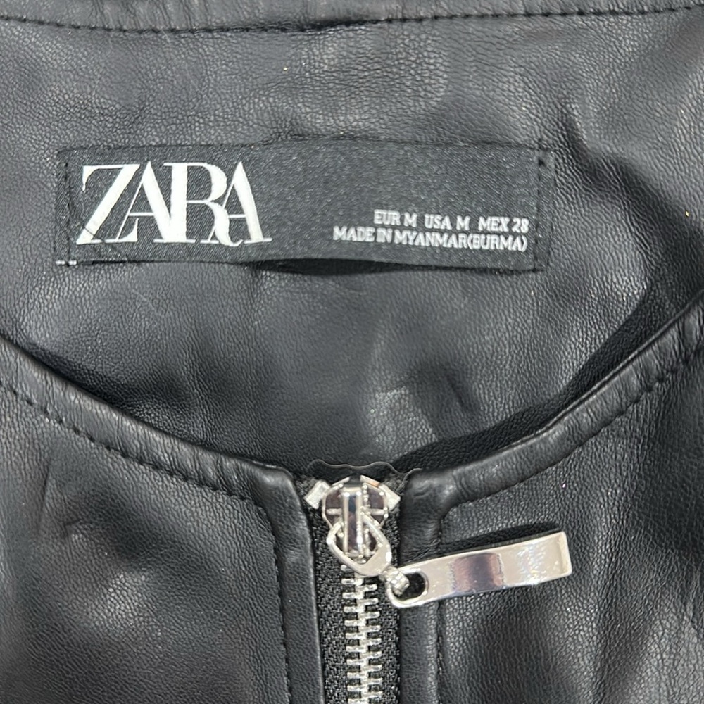 Zara leather jacket - Picture 3 of 5